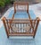 Chinoiserie Vintage Rattan & Bamboo Sleigh Bed, Chinoiserie Style For Sale - Image 3 of 11
