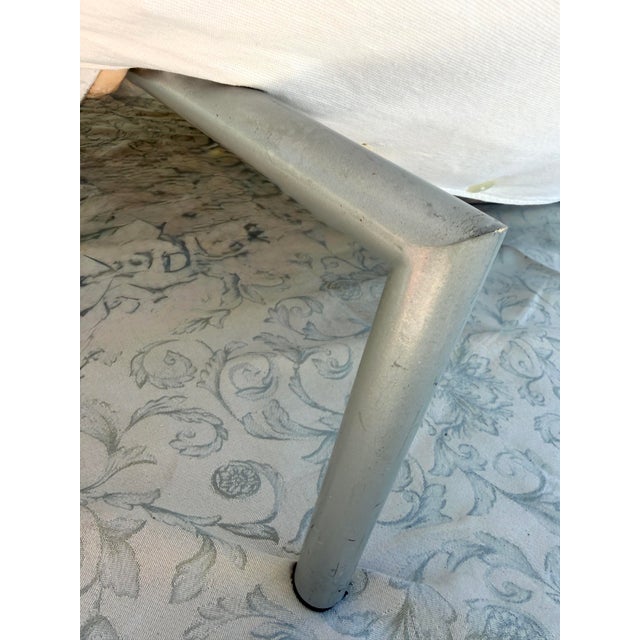 Vintage Attributed Ligne Roset "Caitlin" Pillow-Style Reclining Loveseat, Made in France For Sale - Image 11 of 13