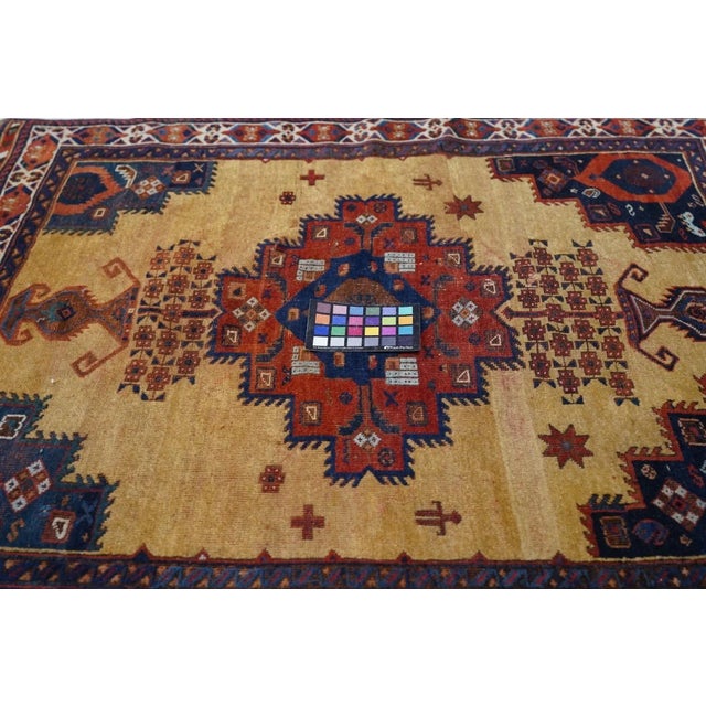 Antique Afshar Rug 3'10'' x 4'8'' For Sale - Image 11 of 11