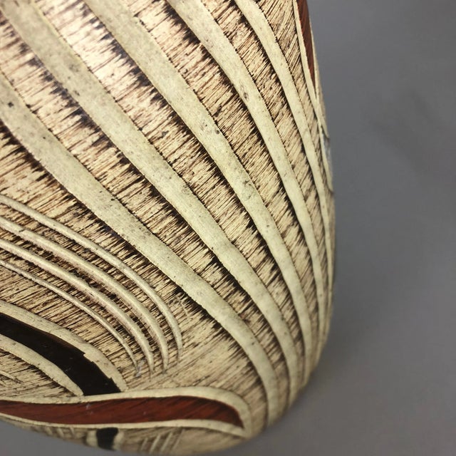 Germany Multi-Color Ceramic Pottery Vase by Franz Schwaderlapp for Sawa Ceramic, 1960s For Sale - Image 6 of 12