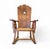 Brown Monastery High Back Rush Seat Armchair, 1950s For Sale - Image 8 of 16