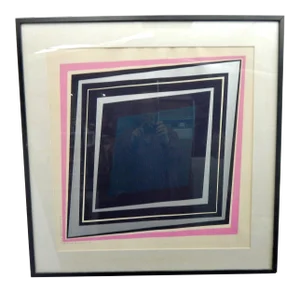 Modernist Graphic Print, Richard Lacroix 1970