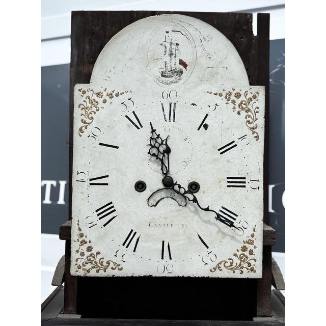 Georgian Mahogany Canterbury Longcase Clock For Sale - Image 4 of 18