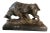 Late 19th Century Bronze Cow Sculpture on Slate Base For Sale