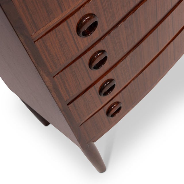 Vintage Danish Mid Century Rosewood 5 Drawer Chest 1960s Kai Kristiansen For Sale - Image 10 of 10