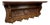 Vintage French Oak Wall-Mounted 5-Hook Coat Rack For Sale