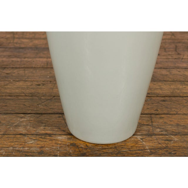 Vintage White Porcelain Vase with Lid For Sale - Image 12 of 12