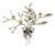 Vintage Italian Handmade Genuine Sterling Silver 925 Christmas Holly and Mistletoe Figurine, 1980s For Sale