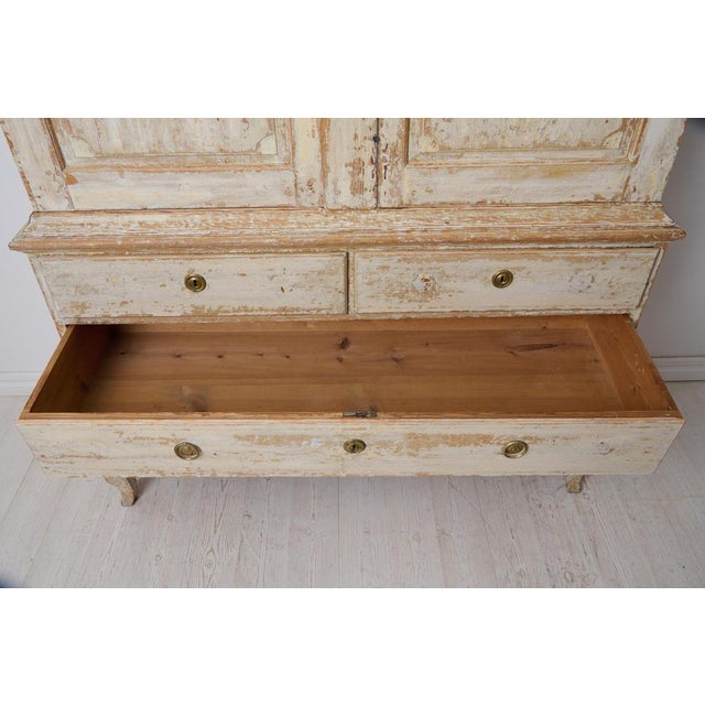 Antique Northern Swedish Rococo Cabinet with Drawers For Sale - Image 10 of 12