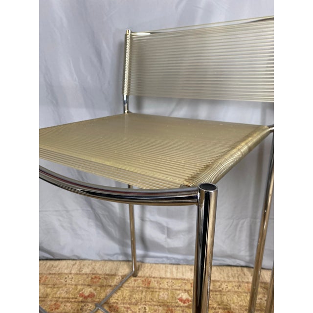 1970s Mid-Century Italian Chrome Spaghetti Stools Set of 4 For Sale In Houston - Image 6 of 9