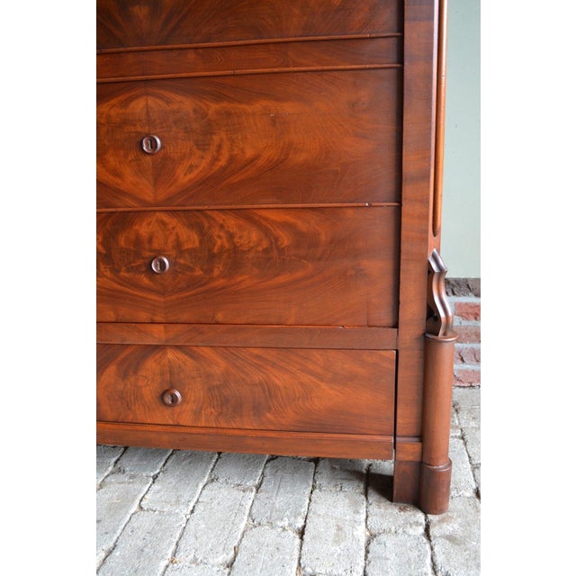 Mahogany One-Door Secretary Cabinet For Sale - Image 6 of 9