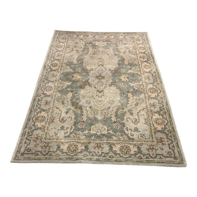 5ft X 8ft Pottery Barn Thyme Area Rug For Sale