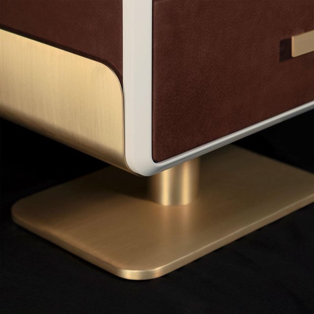Not Yet Made - Made To Order Phoenix Bedside Table by Porus Studio For Sale - Image 5 of 11
