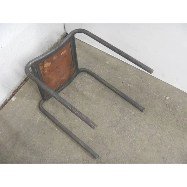 Metal Vintage Stool in Iron and Formica, 1960 For Sale - Image 7 of 8