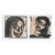 Double Portrait Woodblock Print For Sale