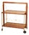 Serving Bar Cart in Wood and Brass by Marie-Françoise Mondineu for Bocado, France, 1950 For Sale