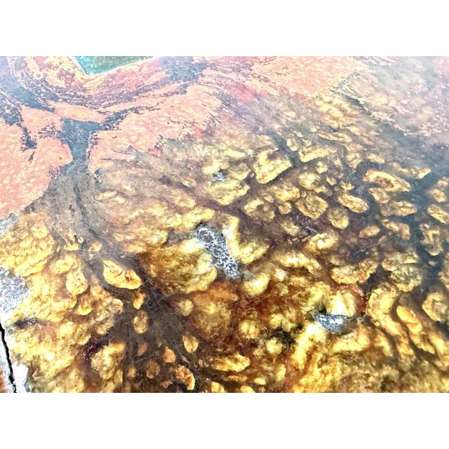 Coffee Table in Enameled Lava and Metal by Robert and Jean Cloutier, 1950s For Sale - Image 15 of 18