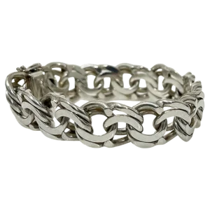 Dutch Silver Bracelet with Prince of Wales Link, 1970s