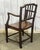 Antique Table in Elm and Oak with Extensions and Chairs, Set of 9 For Sale - Image 16 of 18