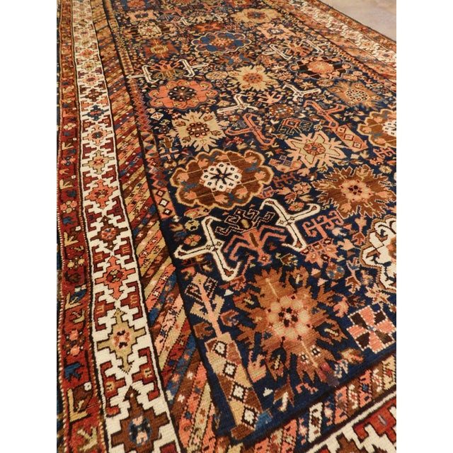 1900 Antique Caucasian Gallery Rug For Sale - Image 9 of 13
