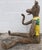 Gray Large Vintage Paper Mache Wolf For Sale - Image 8 of 9