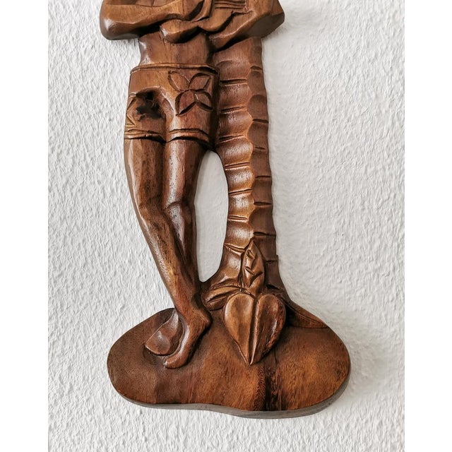 1950s Vintage Palm Tree Wall Relief, 1950s For Sale - Image 5 of 8