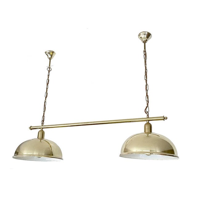 Metal Large Vintage Pendant Light in Brass from Honsel, 1960s For Sale - Image 7 of 18