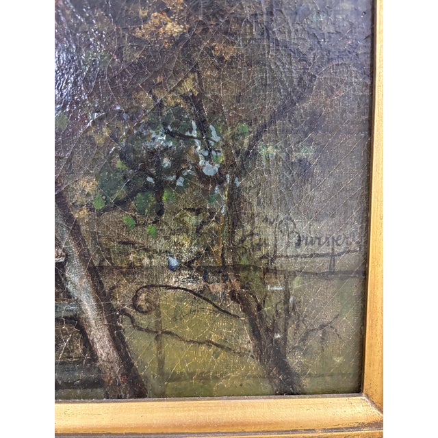 Late 19th Century Antique 19th Century Dutch Oil Painting H. J. Burgers For Sale - Image 5 of 9