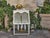 Mid 20th Century Mid 20th Century White Painted Metal Lantern with Glass Panels and Pagoda Top, USA Wired For Sale - Image 5 of 8