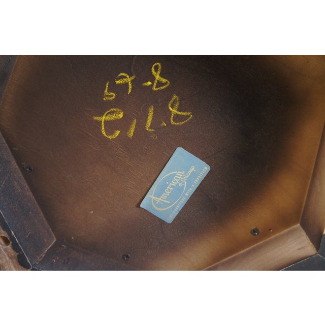 2 Mid Century Modern American of Chicago Neoclassical Pedestal Tables Cabinets For Sale - Image 10 of 10