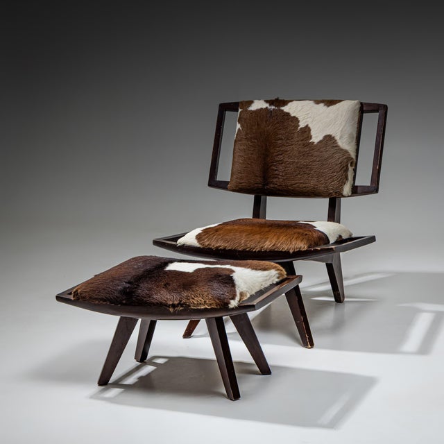 Paul László Lounge Chair with Ottoman, Glenn of California, USA, 1950s For Sale In New York - Image 6 of 8