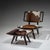 Paul László Lounge Chair with Ottoman, Glenn of California, USA, 1950s For Sale In New York - Image 6 of 8