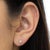 Early 21st Century IGI Certified 3/8 Cttw Princess-Cut Square Diamond 4-Prong Solitaire Stud Earrings in 14K Yellow Gold (L-M Color, I1-I2 Clarity) For Sale - Image 5 of 6