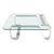 Bent Polished Stainless Glass Top Gary Gutterman "Odyssey" Coffee Table For Sale