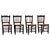 Rustic Wood French Chairs, 1950s, Set of 4 For Sale - Image 18 of 18