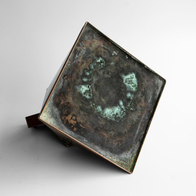 Antique French Modernist Copper Kettle, Art Deco Cubist Design, 1920s For Sale - Image 16 of 16