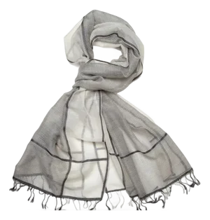 Isabella White/Black Scarf