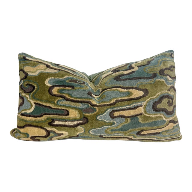 Brunschwig & Fils "Alto" in Sage 16"x28" Pillow For Sale