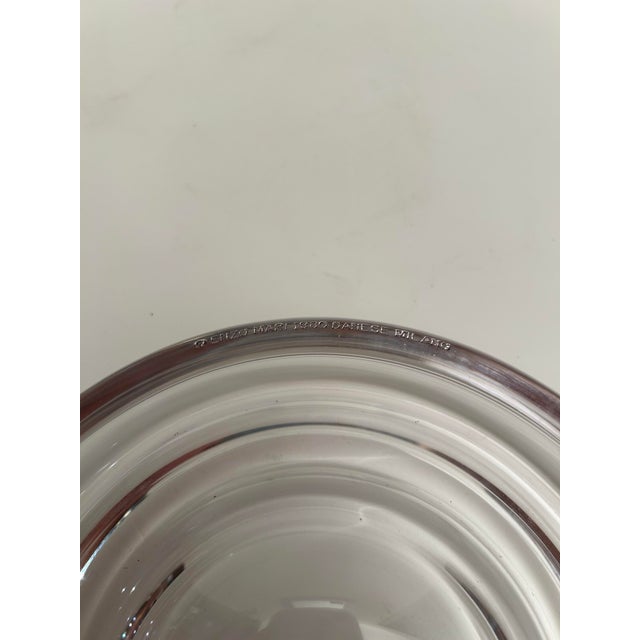 Vintage Glass Ashtray by Enzo Mari for Danese, Milan, 1980 For Sale - Image 3 of 10