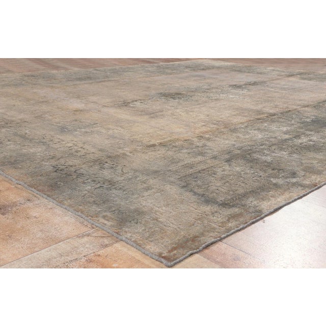 Textile Mid 20th Century Vintage Turkish Modern Industrial Rug - 09'10 X 12'11 For Sale - Image 7 of 9