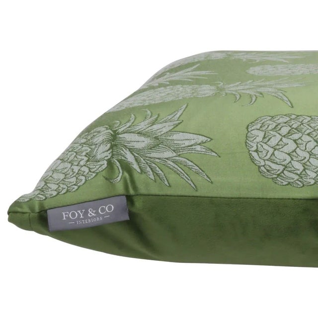 English Tiki Pineapple Apple Cushion For Sale - Image 3 of 5
