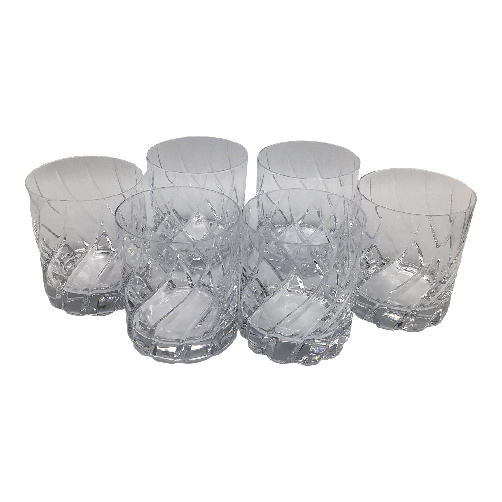 Vintage Mikasa Cut Crystal Olympus Lowball Glasses Set of 6 Chairish