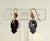 Victorian 19th Century Pair of Victorian Mourning Earrings: Rose Gold, Black Onyx, and Pearl Dangling Earrings For Sale - Image 3 of 4