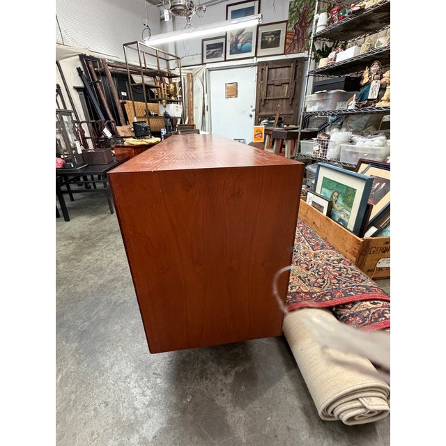 Wood Mid-Century Modern "Jutland" Teak 12-Drawer Lowboy Dresser For Sale - Image 7 of 9