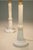 1930s Art Deco Streamline Alabaster Marble Brass Candlestick Table Lamps Italy - a Pair For Sale In Los Angeles - Image 6 of 13