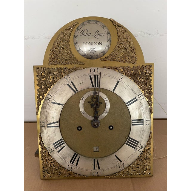 English Grandfather Clock by John Lewis, London, 1770s For Sale - Image 4 of 5