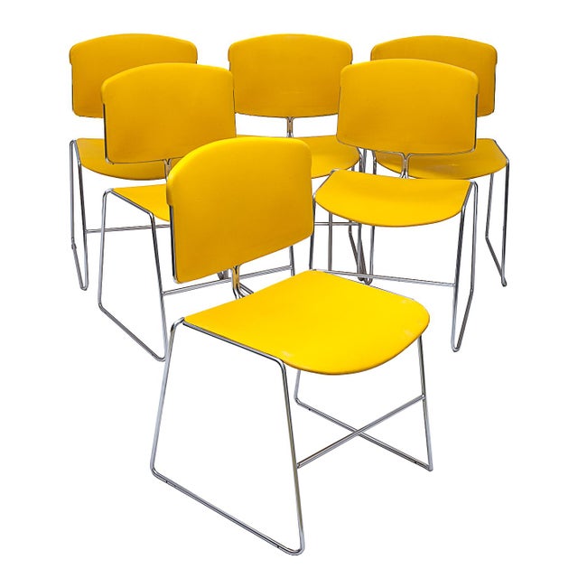 Vintage Max Stacker Chairs, 1970s, Set of 6 For Sale - Image 14 of 14