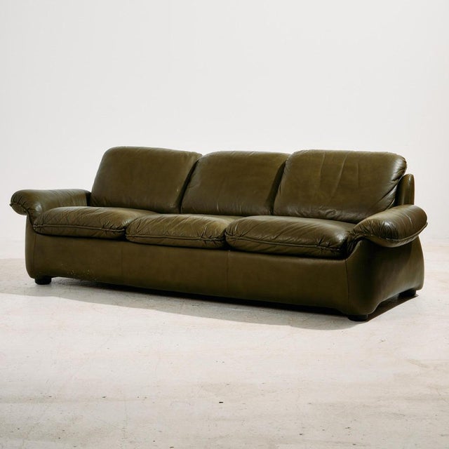 Vintage Leather Sofa Set, 1970s, Set of 3 For Sale - Image 3 of 18