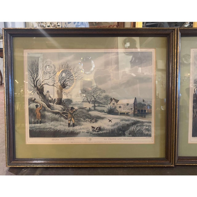 Decorate a ranch or hunting lodge with this fine pair of antique prints. Crafted in England circa 1870, each lithograph is...