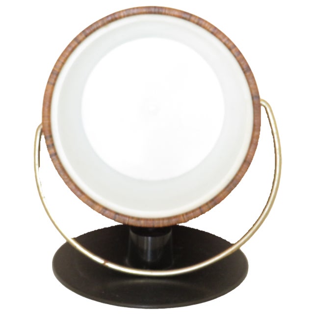 Fab MCM ice bucket; perfect for accesorizing a bar cart or chilling rosé on the patio. Fabricated of moulded ice plastic...